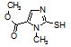 Methyl-2-mercapto-1-methyl-1H-imidazole-5-carboxylate 