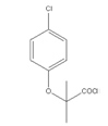 2-(4-chlorophenoxy)-2-methylpropanoyl chloride