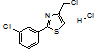 4-(chloromethyl)-2-(3-chlorophenyl)thiazole hydrochloride